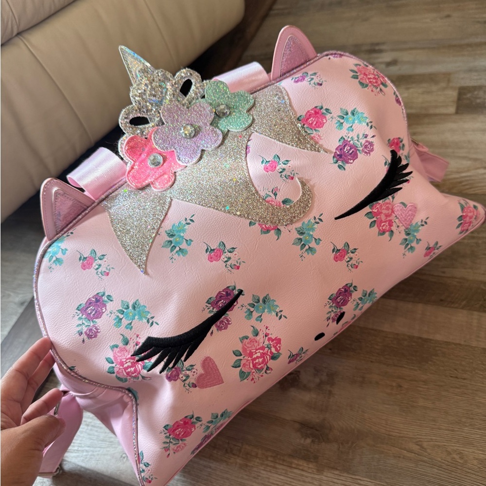 OMG Accesories Pink Unicorn Floral Kids Bag - Picture 2 of 11